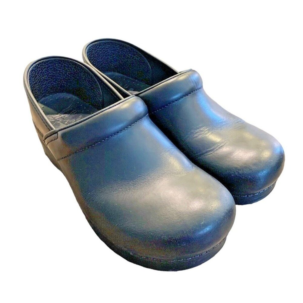 Dansko Black Slip On Comfort Clog Shoes Women Size 41 EU Wide or US 9.5 - 10